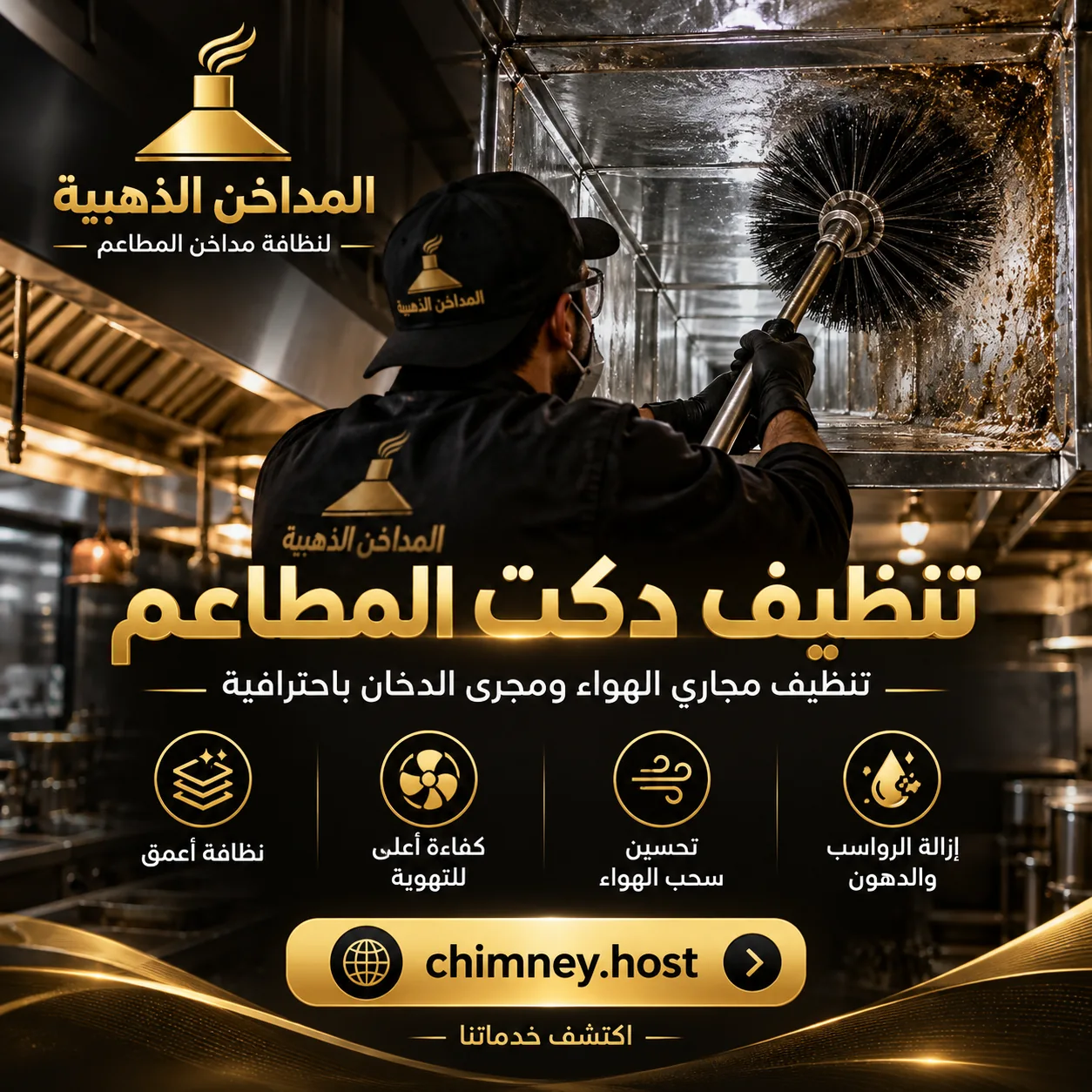 تنظيف دكت المطاعم في الخبر ومجاري عادم الطهي